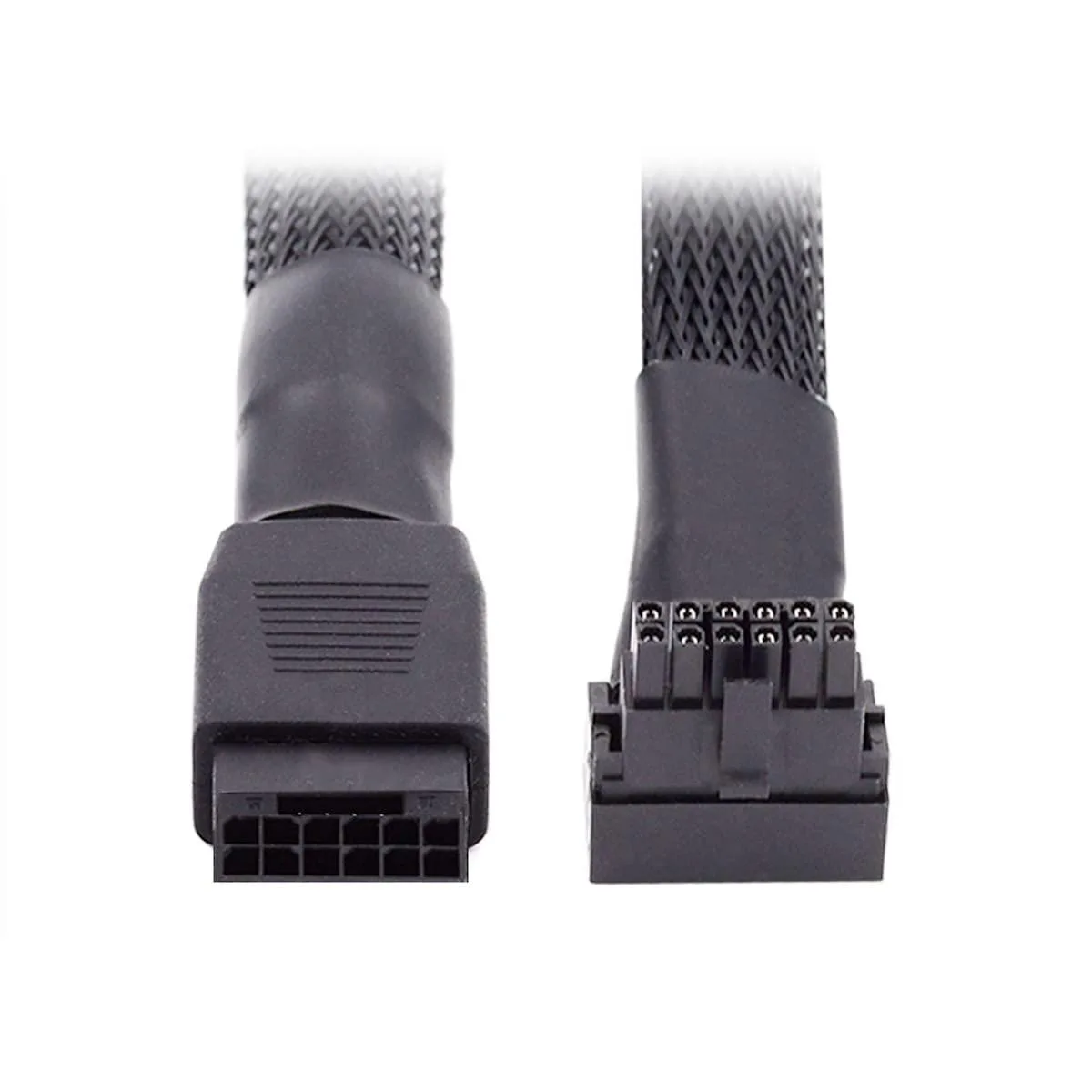 Vszerda Vszerda 12VHPWR ATX 3.0 PCI-E 5.0 16AWG 17cm 90° down angled extension internal power cable — product photo