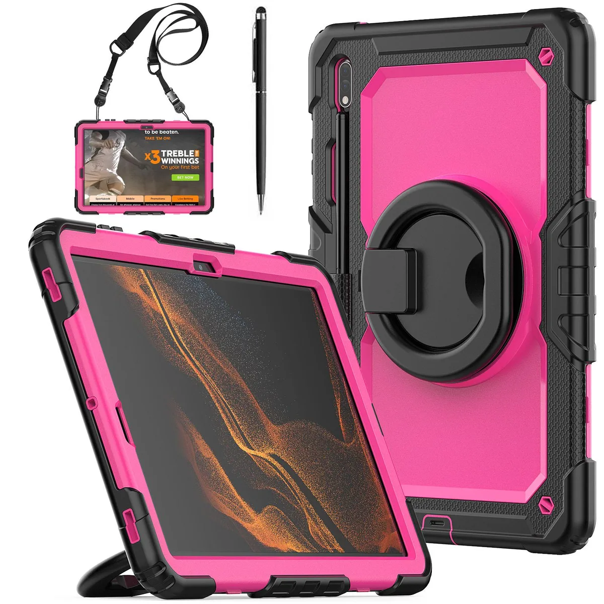 BONAEVER BONAEVER SM-X800/SM-X806 12.4 inch laptop case Rose Red — product photo