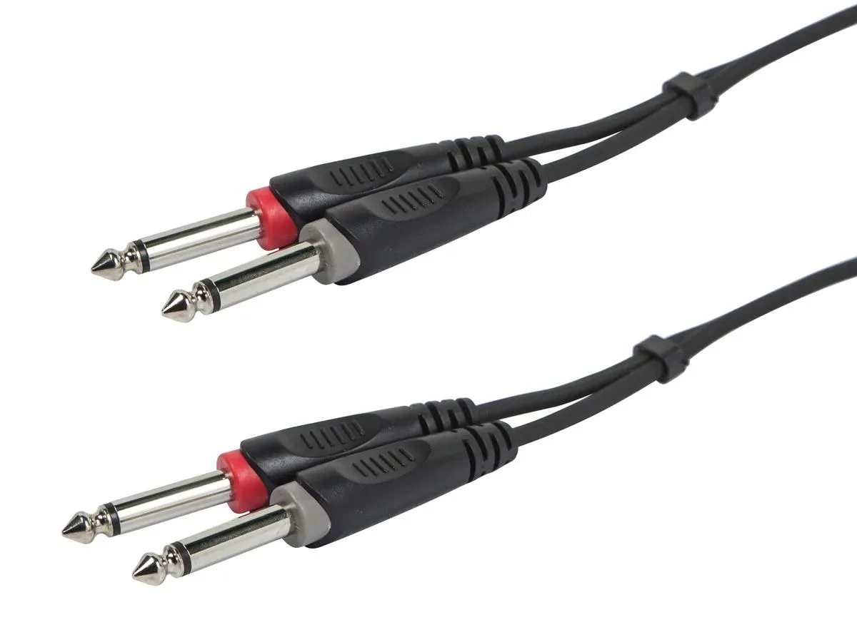 Monoprice Inc. Monoprice 601461 Dual 1/4" TS Male Instrument Cable 10 ft 26 AWG — product photo
