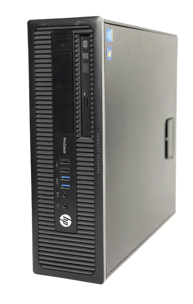 HP HP ProDesk 600 G1 SFF desktop PC, Intel Core i5-4590 3.3GHz, 8GB DDR3, 500GB HDD, Windows 10 Pro, Grade B — product photo