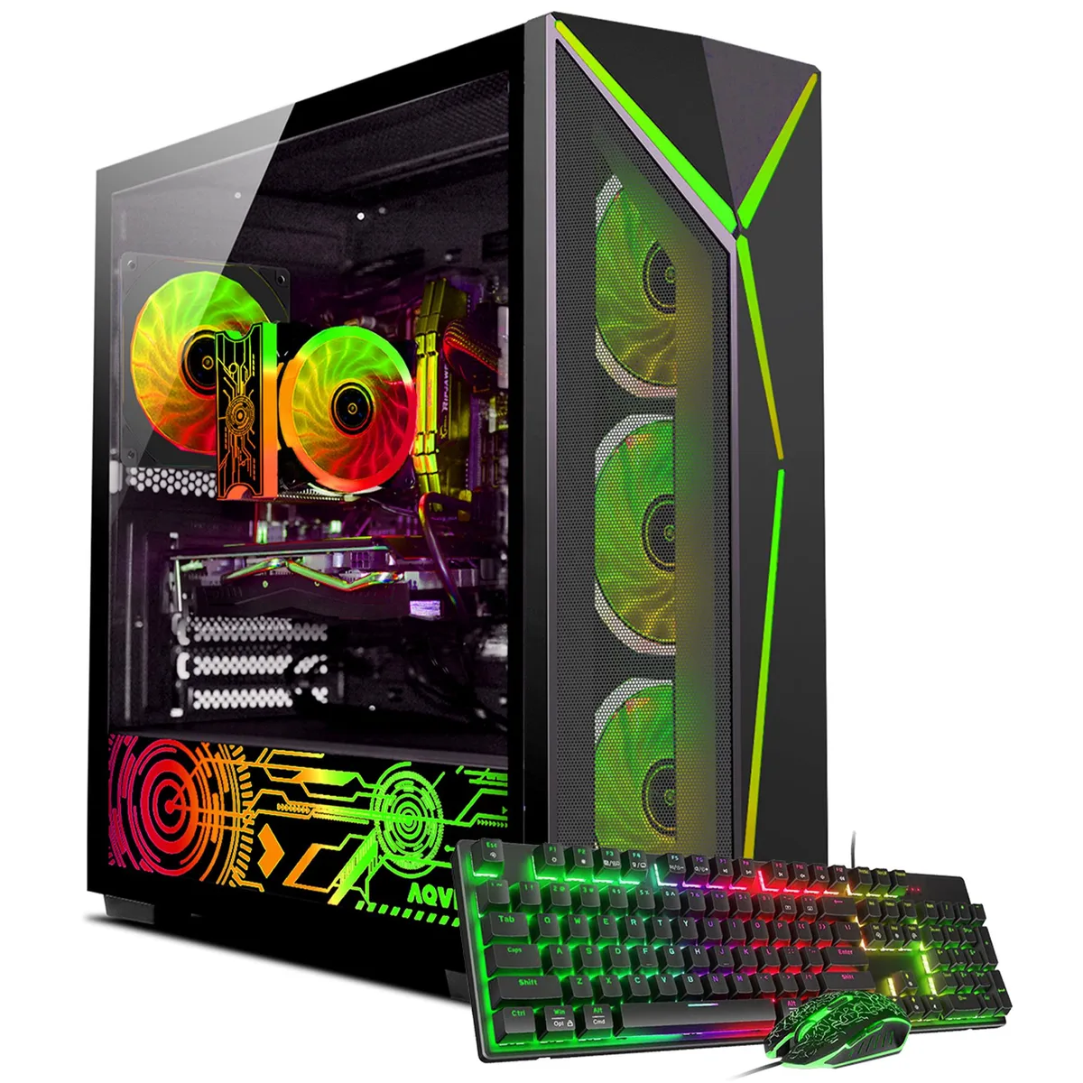 AQVIN AQVIN AQ80 Gaming PC i7-8700 RTX 3050 6GB 32GB DDR4 2TB NVMe — product photo