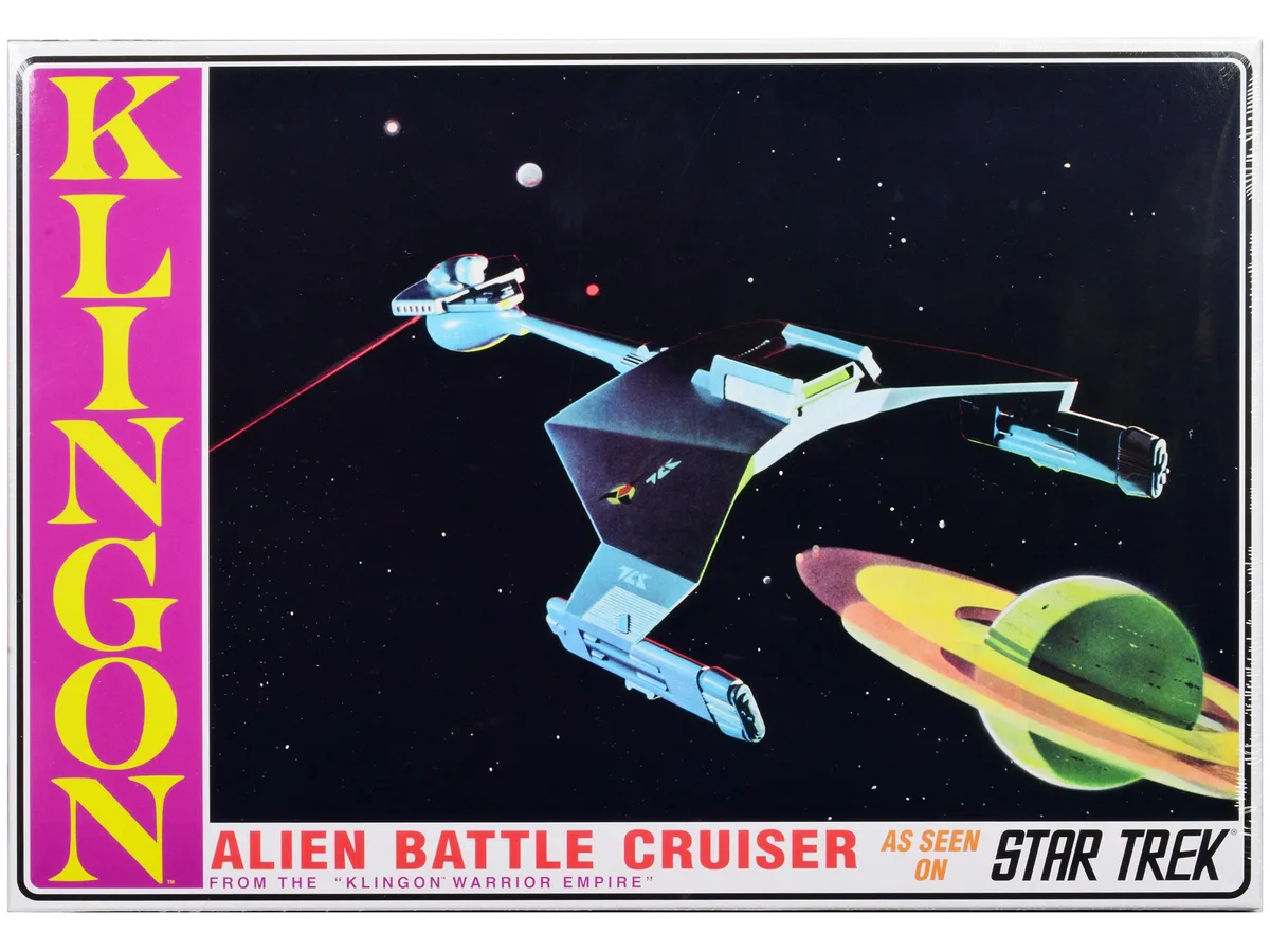 AMT AMT AMT1428 Star Trek TOS Klingon Battle Cruiser 1/650 Scale Model Kit 42 Parts 14.5 Inches — product photo