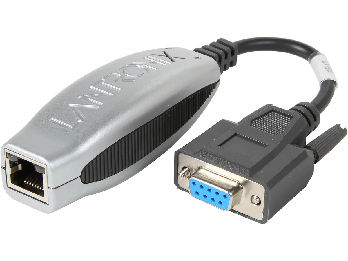 Lantronix Lantronix XDT2321002-01-S single-port RS232 device server 10/100 Ethernet — product photo