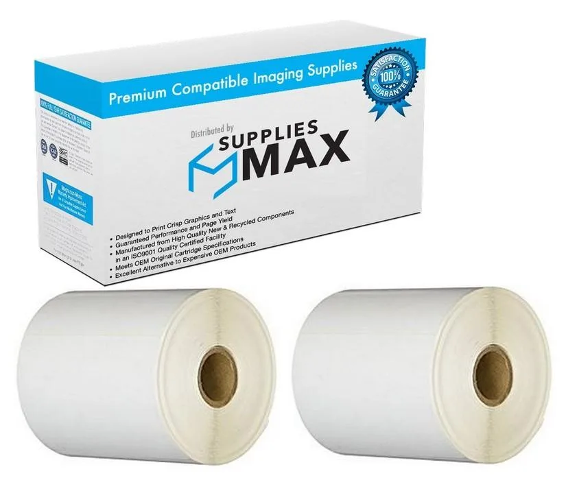 SuppliesMax SuppliesMax Zebra DTL4X3_2PK Direct Thermal Labels 2 Pack 500 Pages — product photo