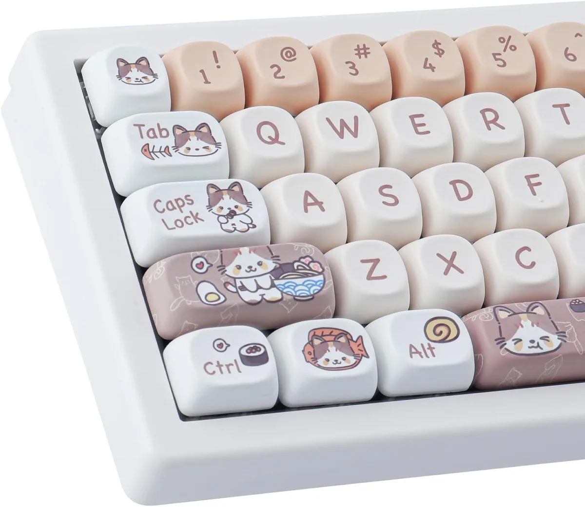 BFKK BFKK 143-Key PBT Dye-Sub Cat Keycaps MOA Profile — product photo