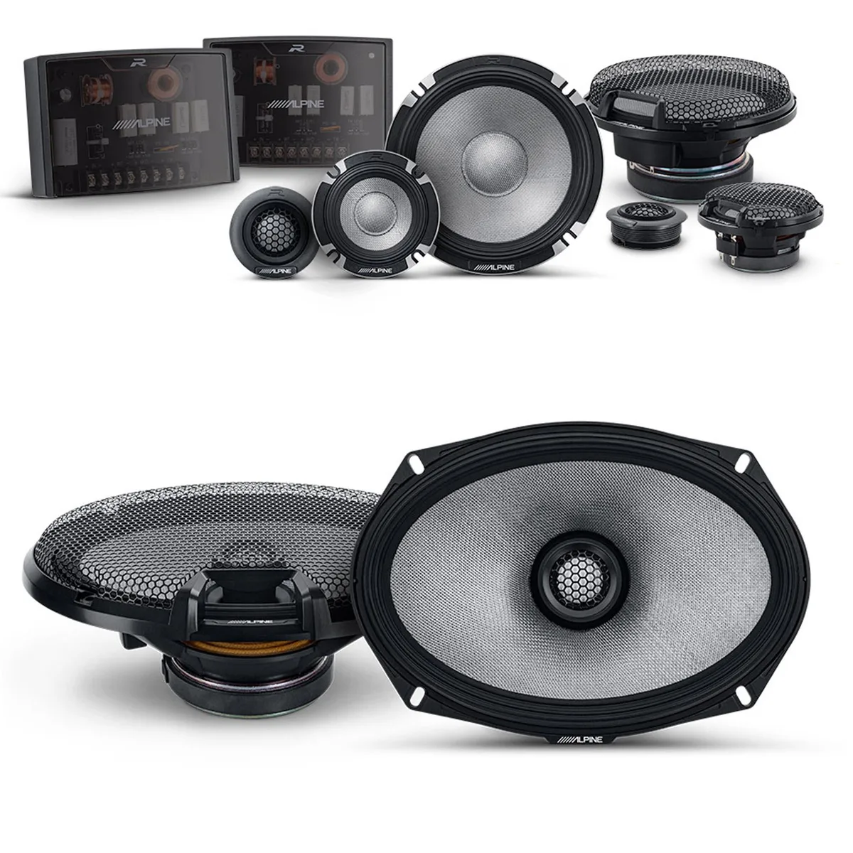 Alpine Alpine R2-S653 6.5" 3-Way &amp; R2-S69 6x9" Coaxial Speaker Bundle — product photo