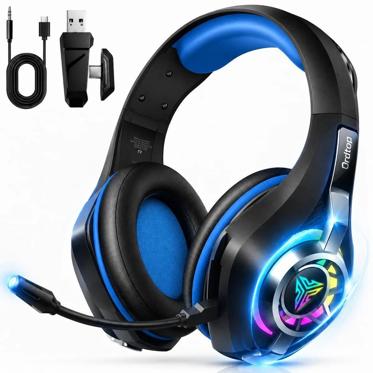  Ordtop GS400 Ultra headphone 2.4GHz Bluetooth 5.4 7.1 276g 40h — product photo