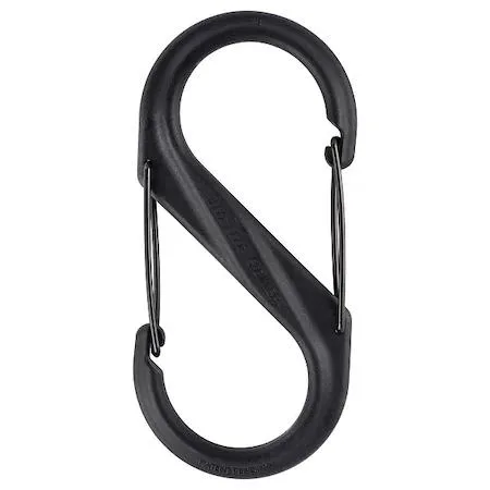 NITE IZE NITE IZE S-Biner Plastic Size #8 Black/Black Gates 1.5 — product photo