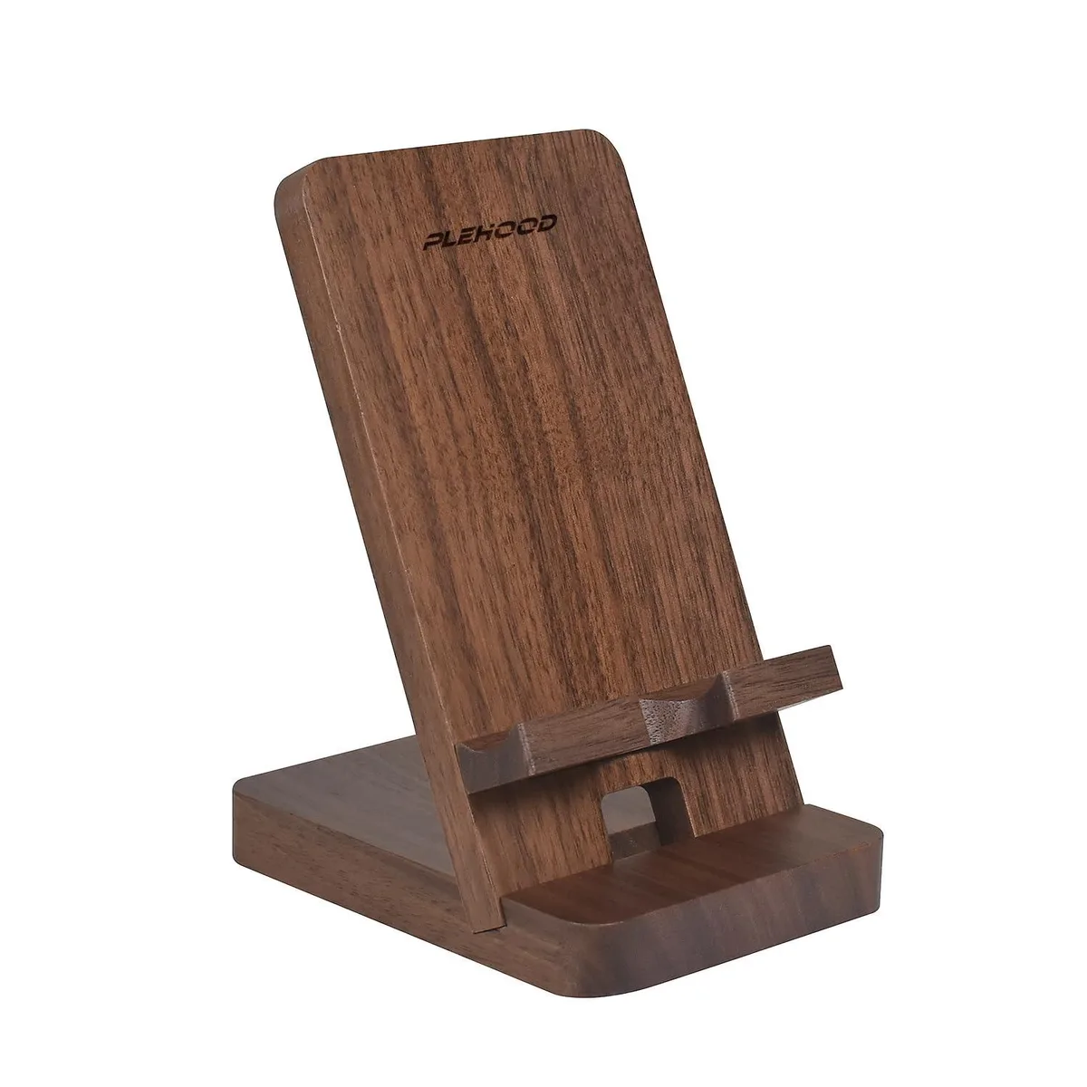 Plehood PL-HDZJ-01 Walnut Wood Phone Stand — product photo