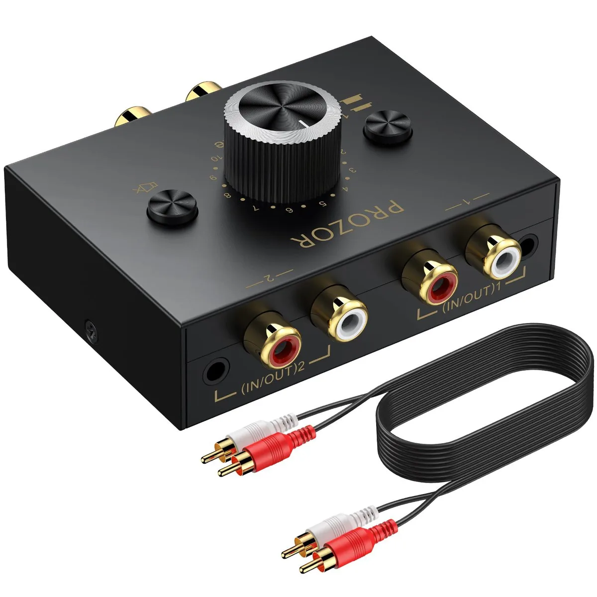AVer HANPRR110 3.5mm RCA Bi-Directional Audio Switch — product photo