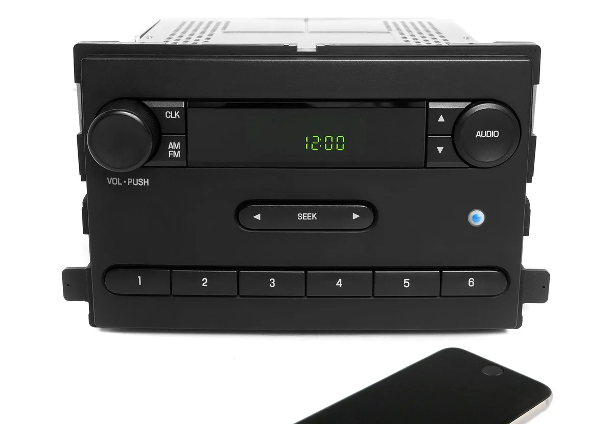1 Factory Radio 1 Factory Radio 5F2T-18K810-AA AM FM Bluetooth receiver 2005 Ford Freestar — product photo