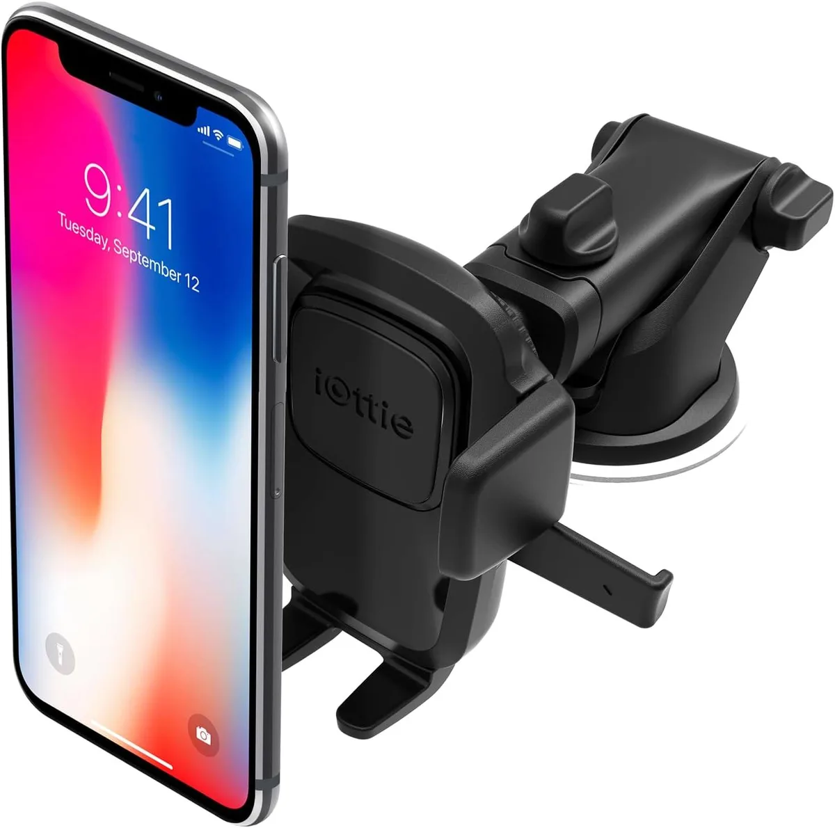 Keyence Keyence Easy One Touch Classic Dash &amp; Windshield Universal Car Mount Phone Holder — product photo