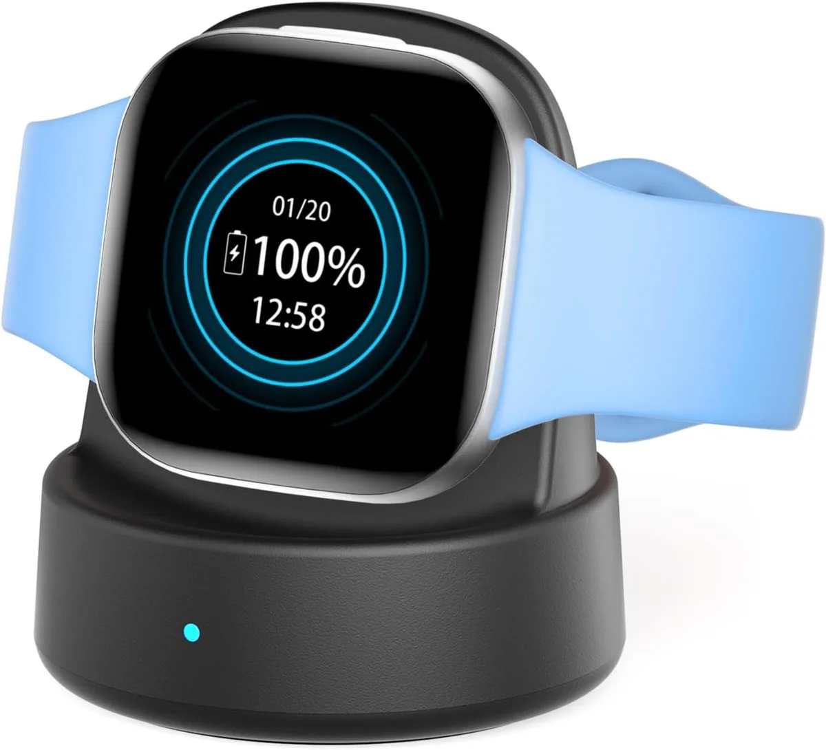 ETEIZU ETEIZU Magnetic Charger Dock for Fitbit Sense/Versa Series Black 44g 105° accessory — product photo