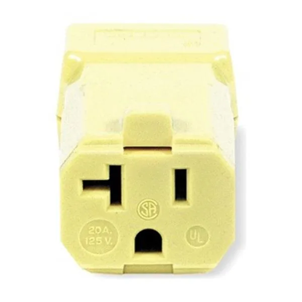 Hubbell Incorporated Hubbell Incorporated HBL5369VY Connector 5-20R 20A 125V Yellow video accessory — product photo