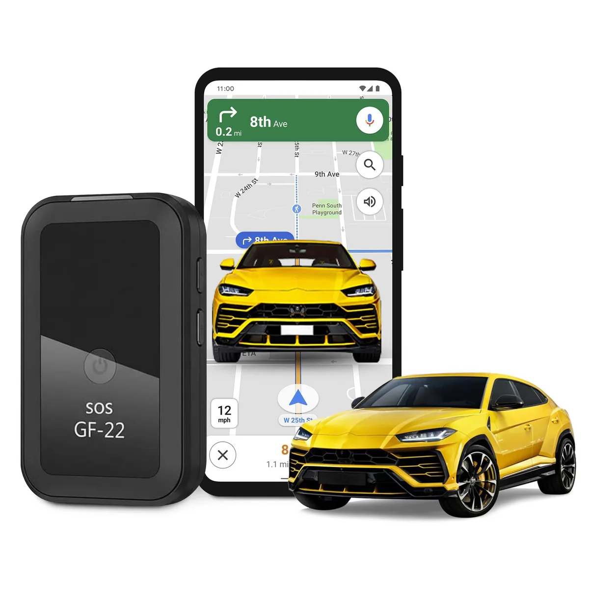 GARMIN Mini GPS Tracker Wireless Bluetooth Wi-Fi Cellular SIM 80 sq m 0.059 kg — product photo