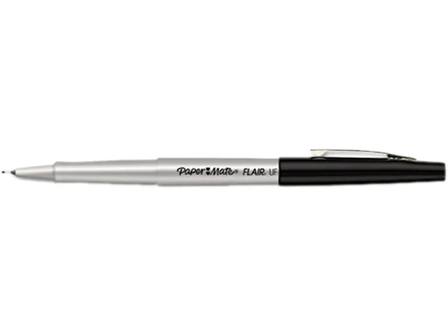 Paper Mate Paper Mate 8330152 Flair Porous Point Pen Ultra Fine Black Dozen — product photo