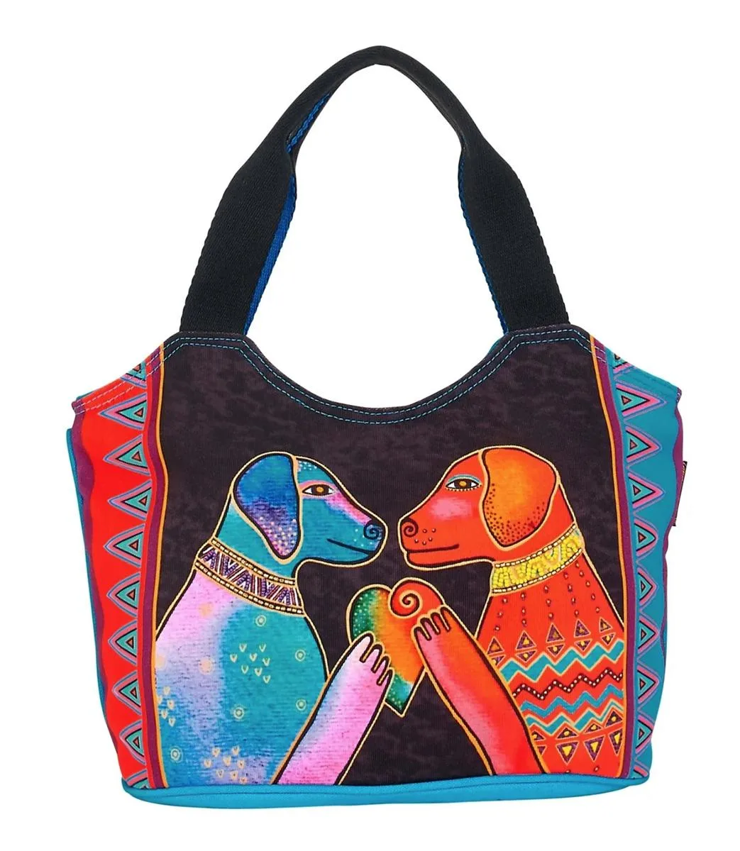 Sun 'N' Sand Sun 'N' Sand Laurel Burch Heartfelt Dogs Medium Scoop Tote 14" x 5.5" x 8.5 — product photo