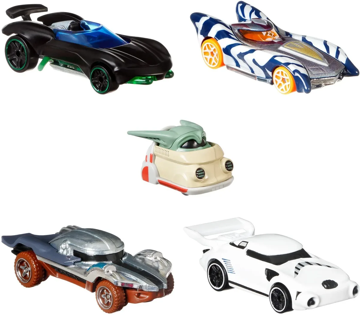 Hot Wheels Hot Wheels Star Wars The Mandalorian Character Car 5-Pack game — product photo