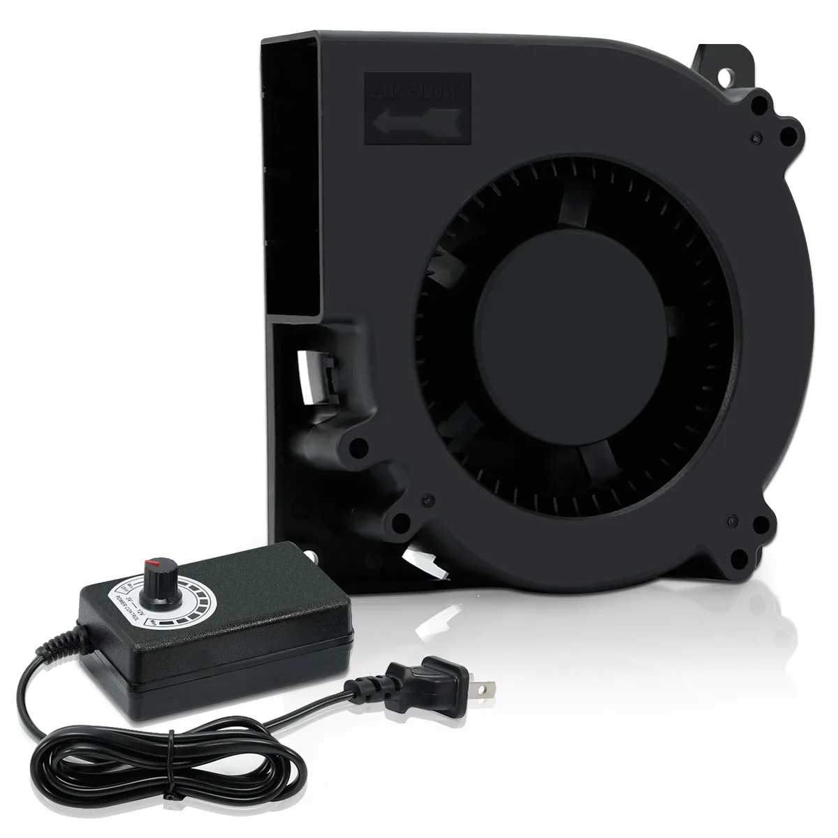 SXDOOL SXDOOL SXD12032B12H 120mm Blower Case Fan 3400 RPM 40 CFM 54 dBA Dual Ball Black — product photo
