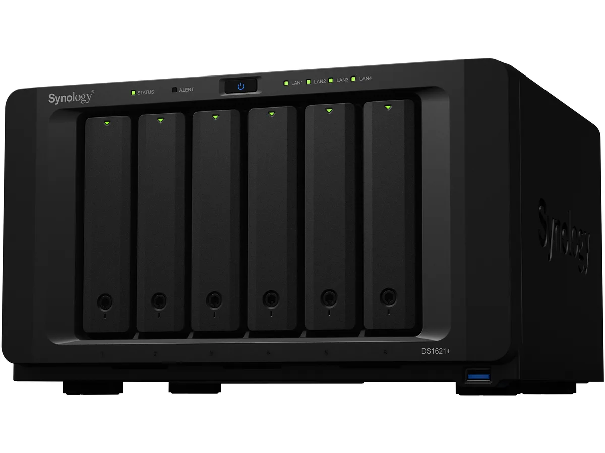 Synology Inc. Synology DS1621+ 6-Bay Desktop NAS 4GB DDR4 Ryzen V1500B — product photo