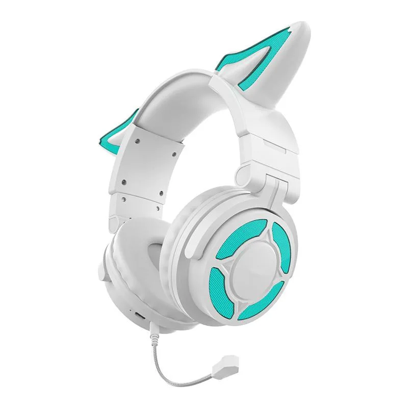 Corn Electronics Corn Electronics Gaming Headset White Bluetooth 5.3 RGB 40mm 12h — product photo