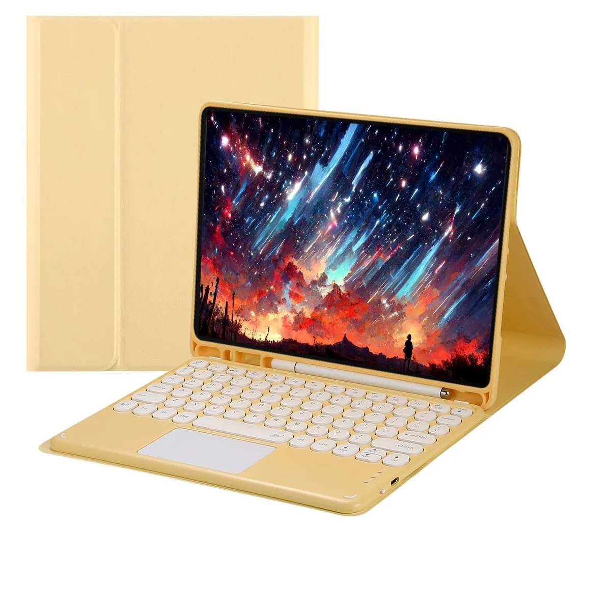 Timoom Timoom Yellow Backlit Keyboard Case for iPad 9.7" 2018/2017, Air 2/Air — product photo