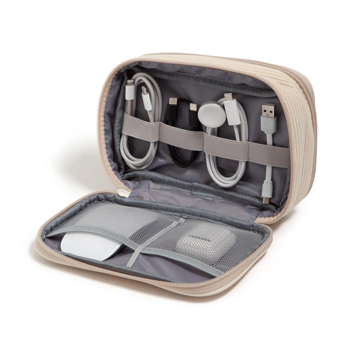  U Brands 7339T03-12 storage organizer 8" x 5.25" x 2.5" beige — product photo