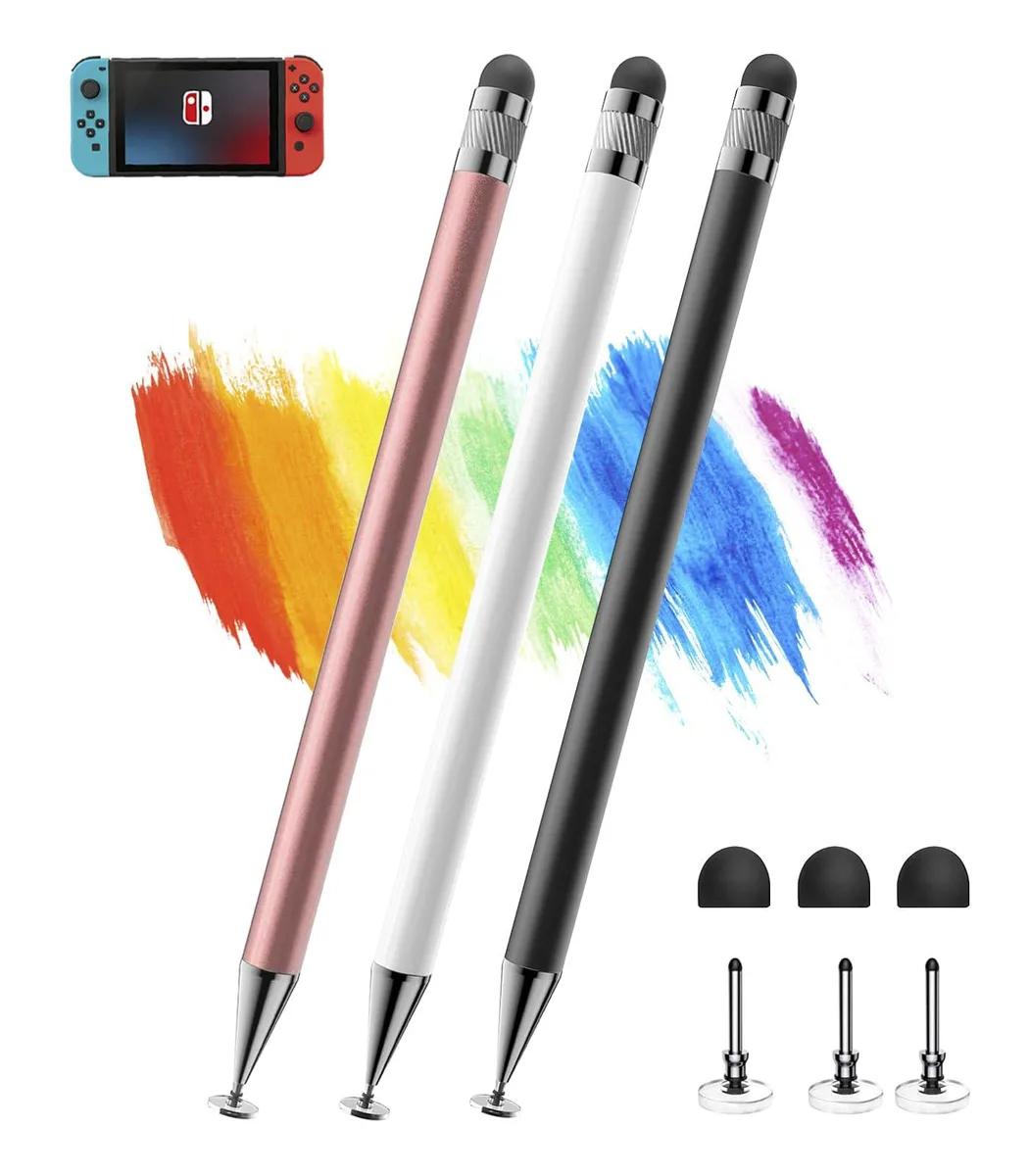 Kenkor YPB 2-in-1 Stylus 3pcs Black Pink White — product photo