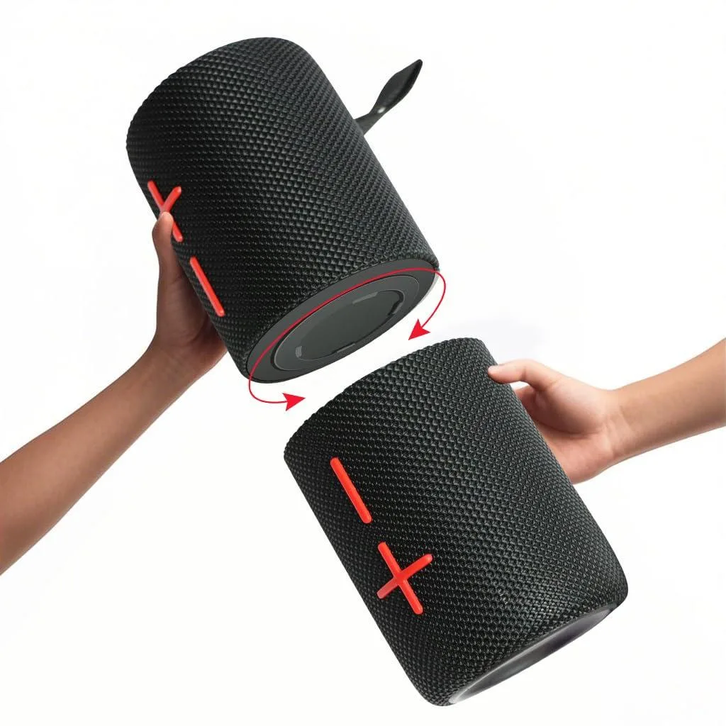  CYBORIS S11PLUS 40W splittable portable speaker, 2.1 CH, 24h playtime, IPX6, RGB, BT 5.3 — product photo