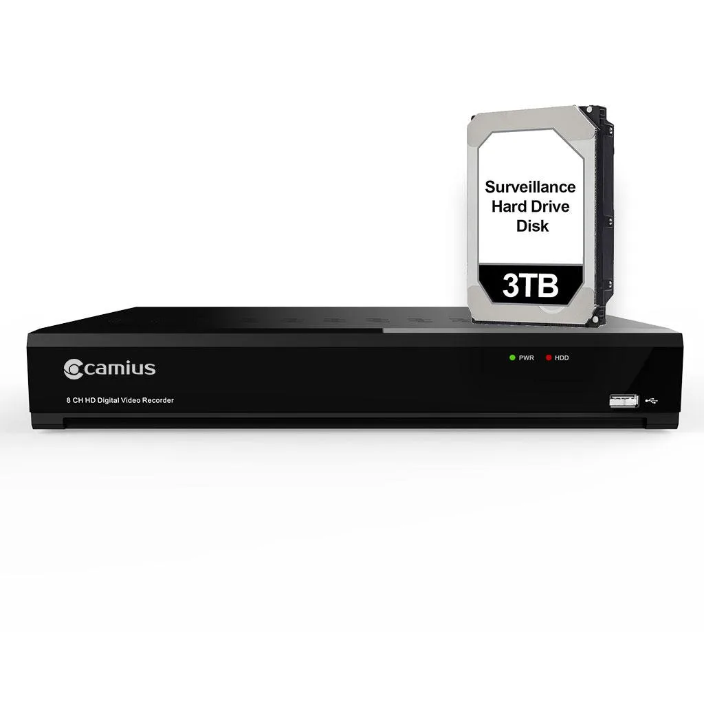 Camius Camius TRIVAULT4K184R2-3TB 8 Channel Hybrid DVR 3TB video recorder — product photo