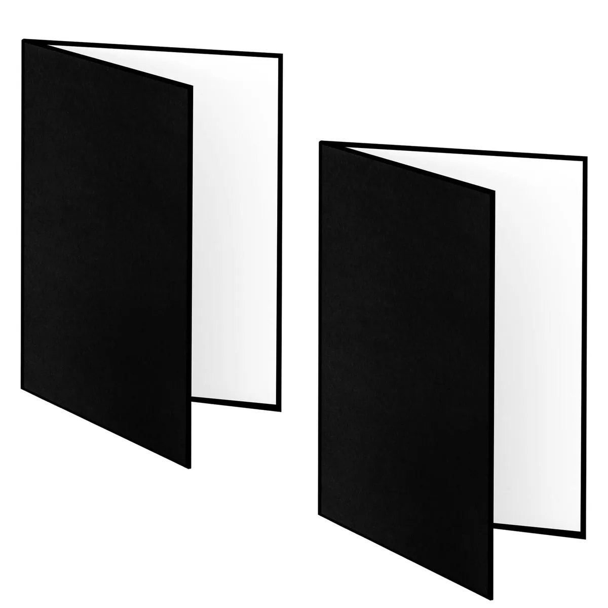  YUOCU Y183 3-in-1 Folding Reflector Cardboard 12x8" Black/Silver/White 2PCS — product photo