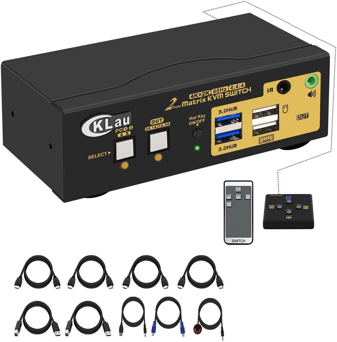 Vszerda Vszerda 2 Port HDMI KVM Switch Dual Monitor 4K@60Hz — product photo