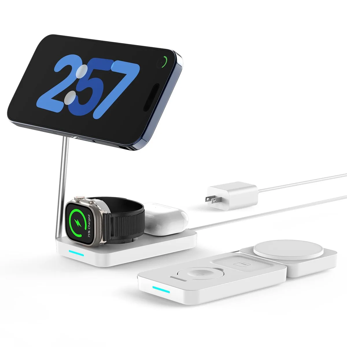  Hoc Rteack GS-W20A0938C 3-in-1 Wireless Charger White — product photo