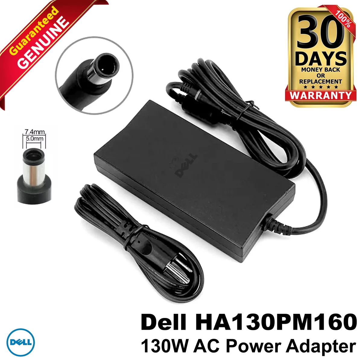 DELL DELL Inspiron 1464 5160 AC Adapter 130W 19.5V P7KJ5 — product photo