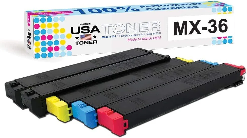 MADE IN USA TONER MADE IN USA TONER Compatible Sharp MX 5 Pack 15000 Page Yield Toner Cartridge — product photo