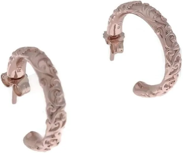 PANDORA PANDORA Regal Beauty Hoop Earrings Rose Gold — product photo