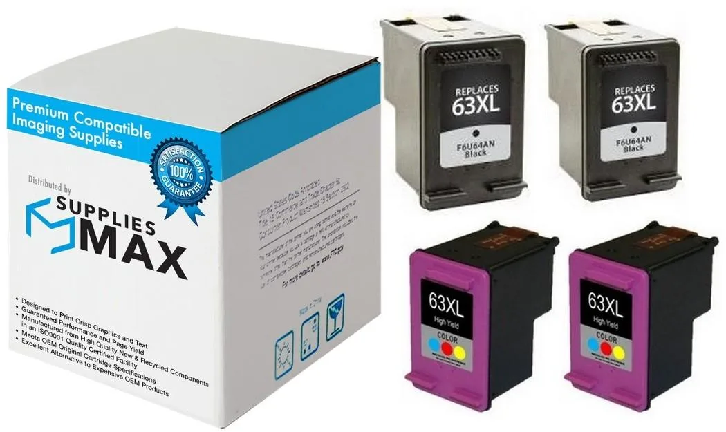 SuppliesMax SuppliesMax 63XL High Yield Inkjet Combo Pack 480 Pages — product photo