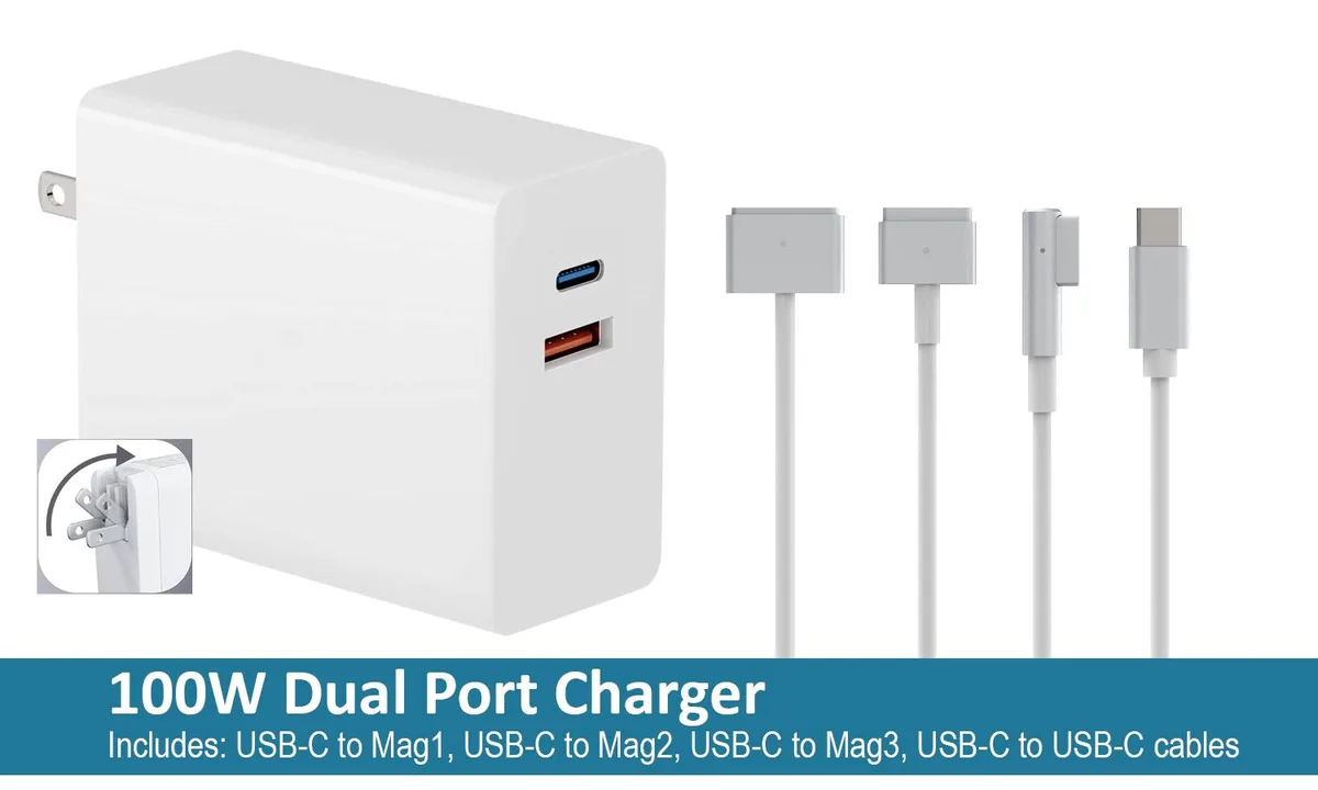 GreenTechLLC GreenTechLLC 100W USB-C Charger with Mag1 Mag2 Mag3 Cables — product photo