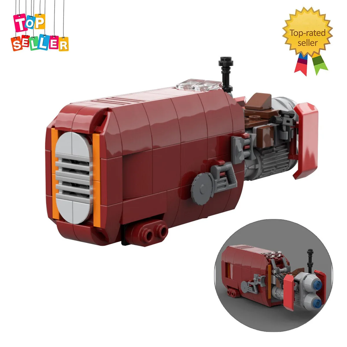 ZITIANYOUBUILD ZITIANYOUBUILD Rey's Speeder 168 Pieces Building Set — product photo
