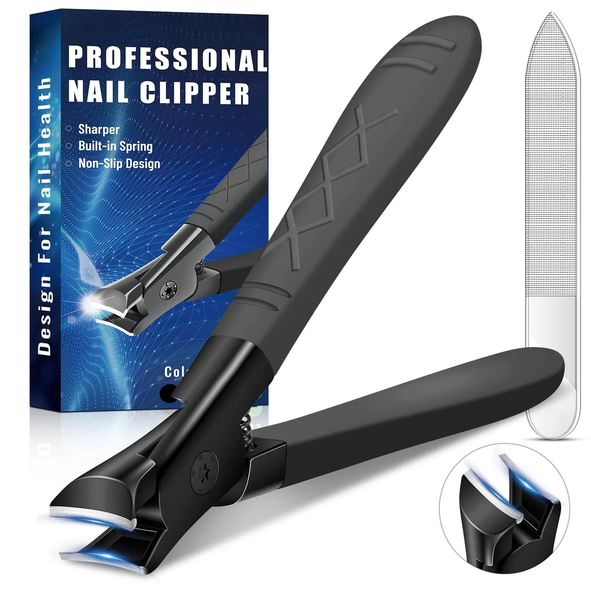  Master Lock NC-FNC-B Nail Clipper Set Black 1.8x7.4x9.7 cm — product photo
