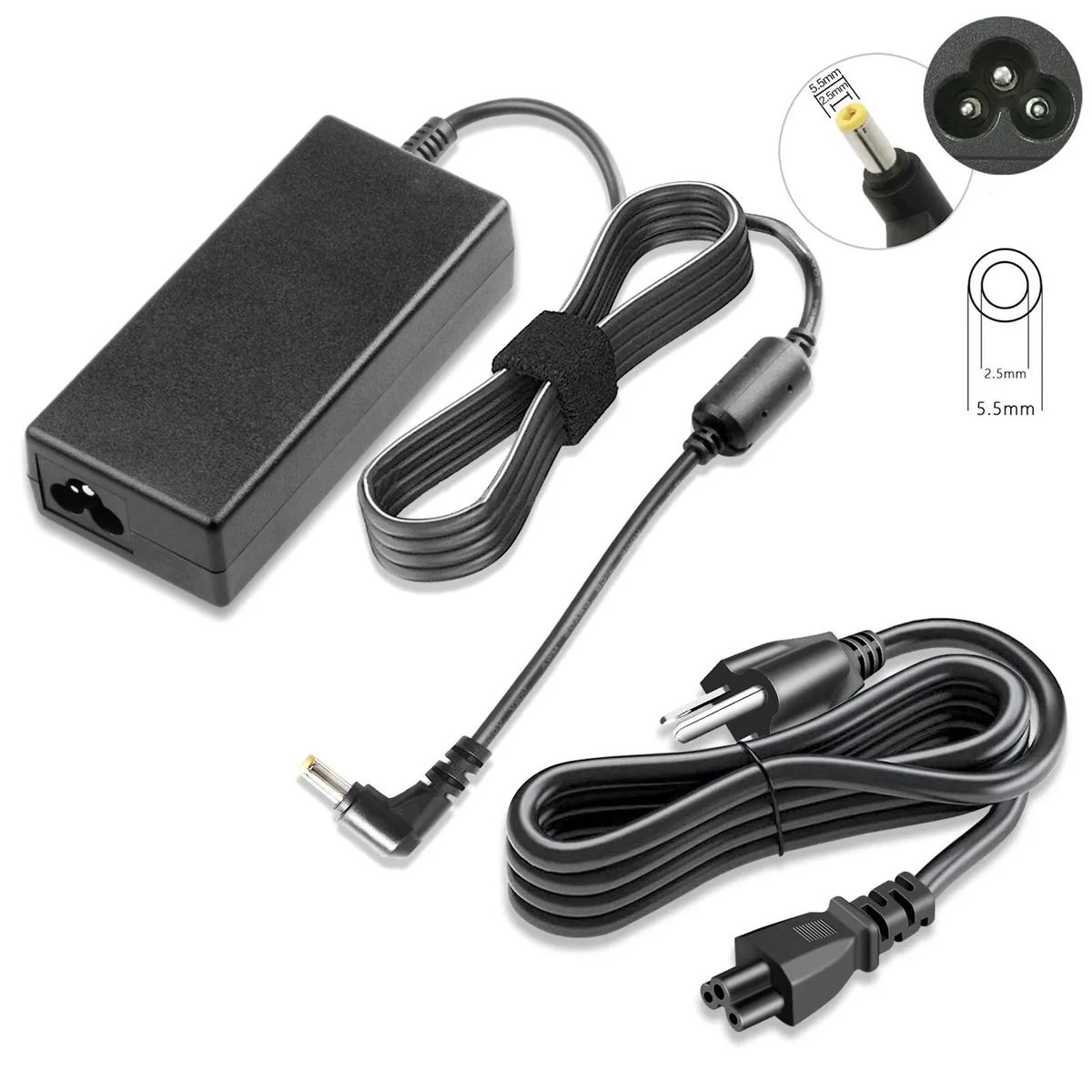 RAYBESTOS UNBRANDED RAYBESTOS UNBRANDED AC Adapter 65W 19V 3.42A 5.5/2.5mm for Getac V110 F110 — product photo