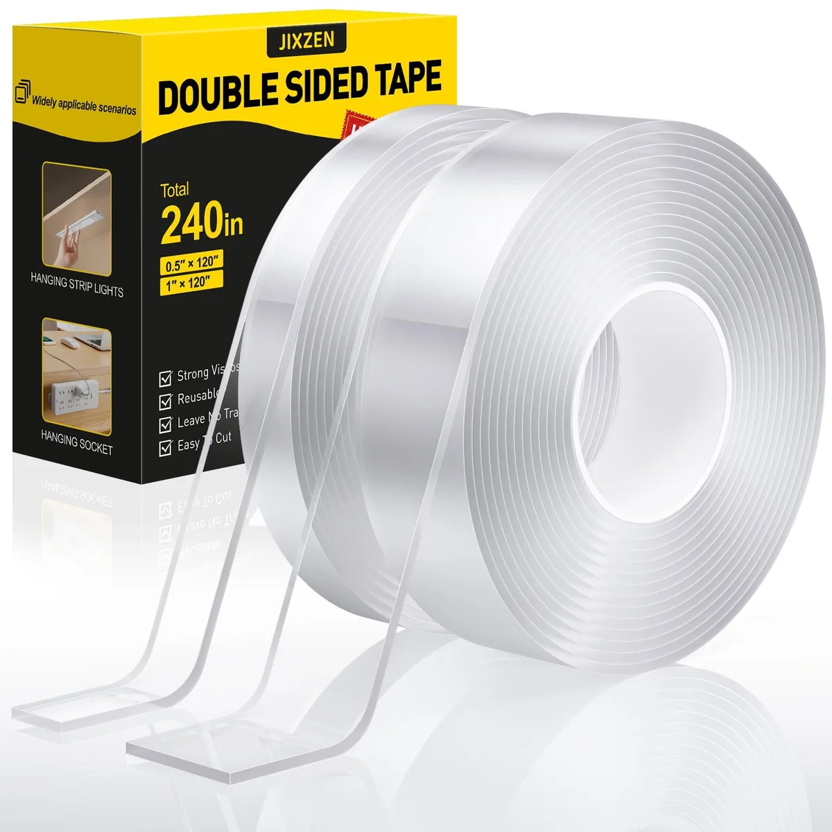  Double Sided Nano Tape 240 Inch 10 ft Roll — product photo