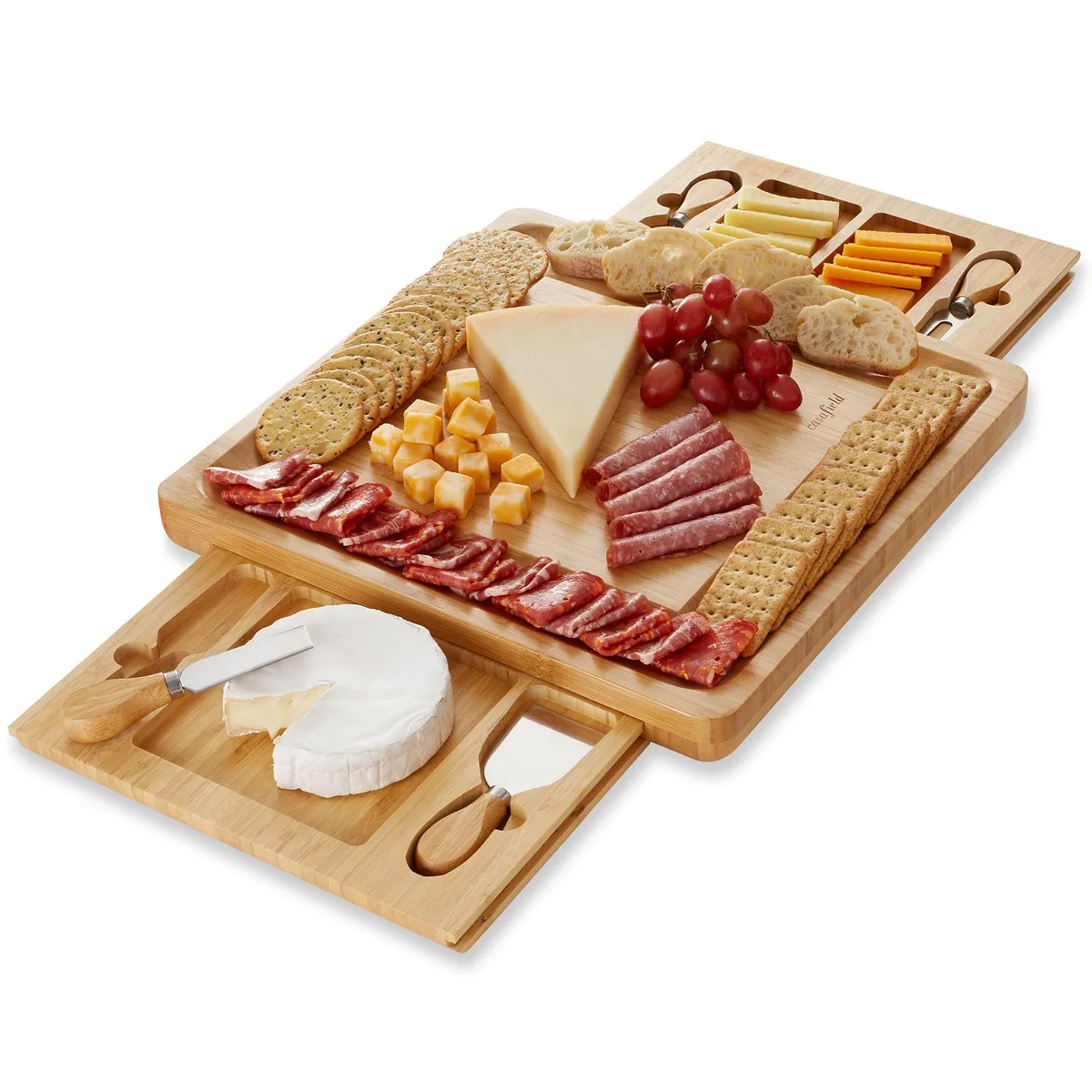 Casafield Casafield Bamboo Cheese Board Gift Set 14" x 1.25 — product photo
