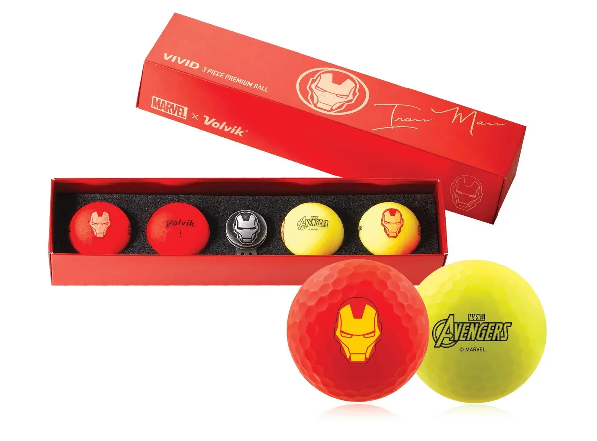 Volvik Volvik 6229 Iron Man Golf Balls 4-Pack with Marker — product photo