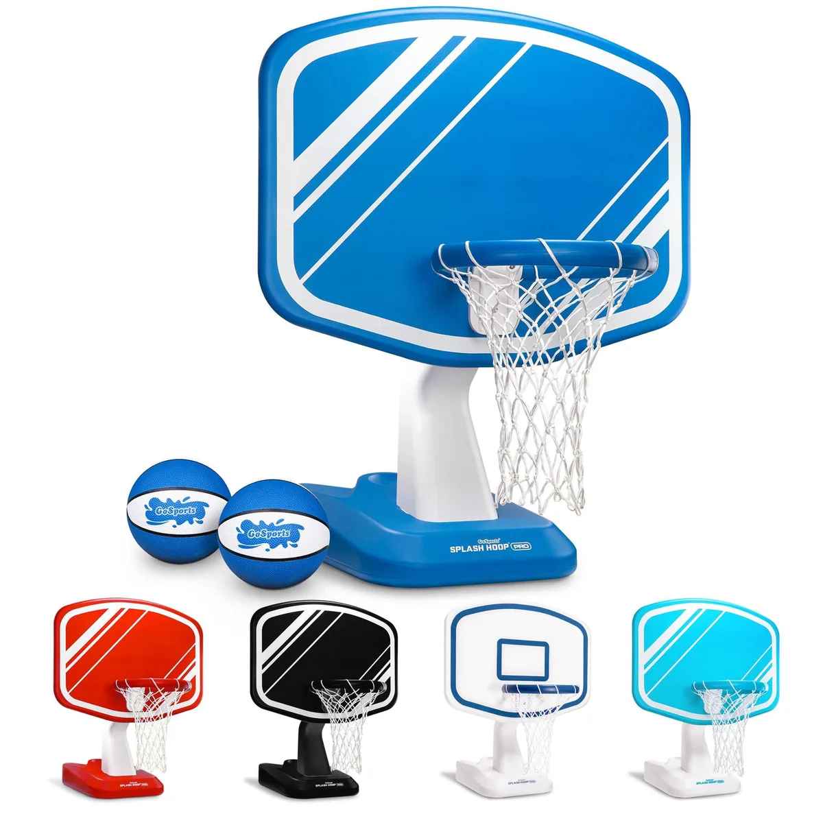  GoSports Splash Hoop Swimming Pool Basketball Game Blue 34x25 14 50 lbs — product photo