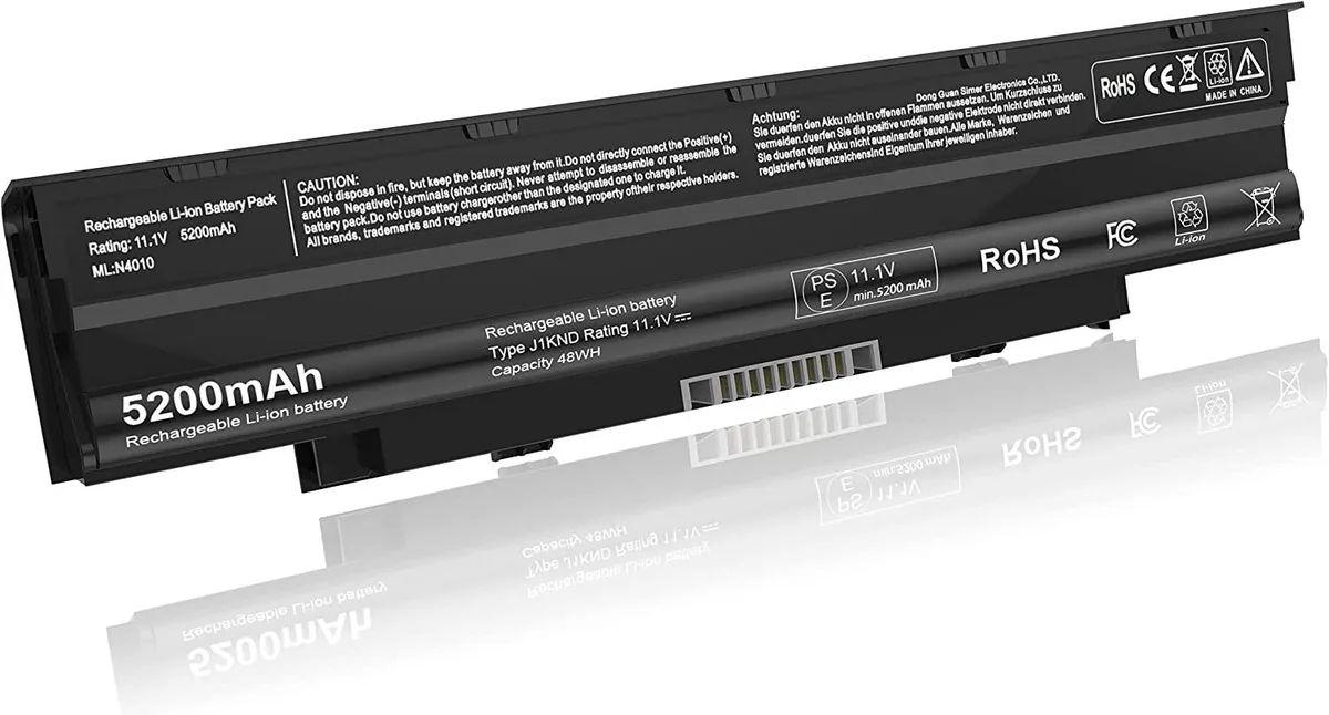 myVolts myVolts Laptop Battery 48wh 5200mAh 11.1V 6-cell Dell Inspiron — product photo
