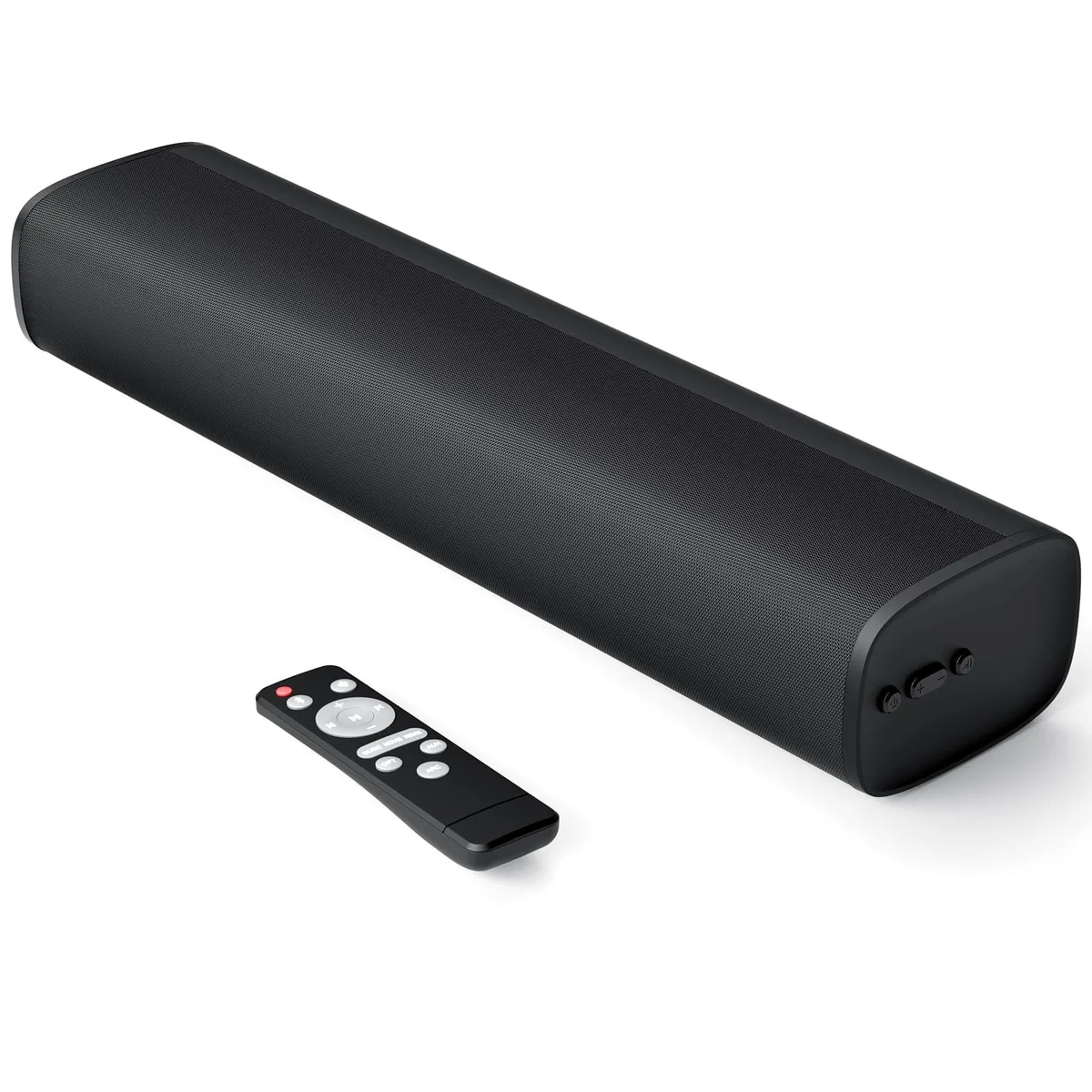 Compact black 17 inch soundbar with 6.5 inch driver and 50W output