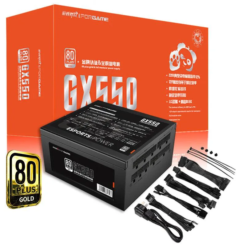 IFORGAME IFORGAME Panda GX550 550W Full Modular power supply 80 PLUS GOLD Black — product photo