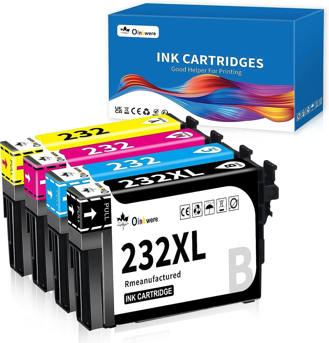 NuoTo NuoTo 232XL Ink Cartridge 4 Pack 500/350pp — product photo