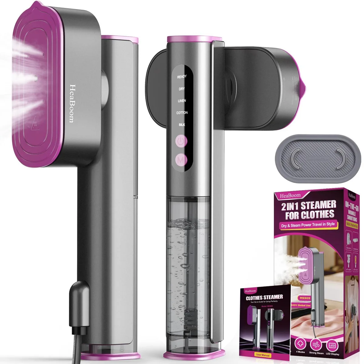  Hamilton Beach MS509 800W travel steamer — product photo